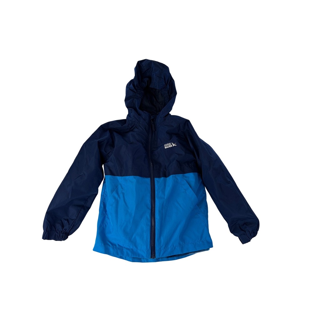 Eddie Bauer 3-in-1 Winter Jacket Boys XS 5/6  Coat Fleece Lined Hooded Blue